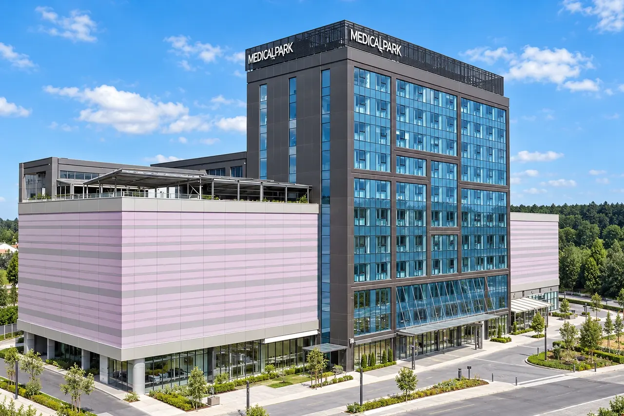 Medical Park TEM hospital building in Istanbul