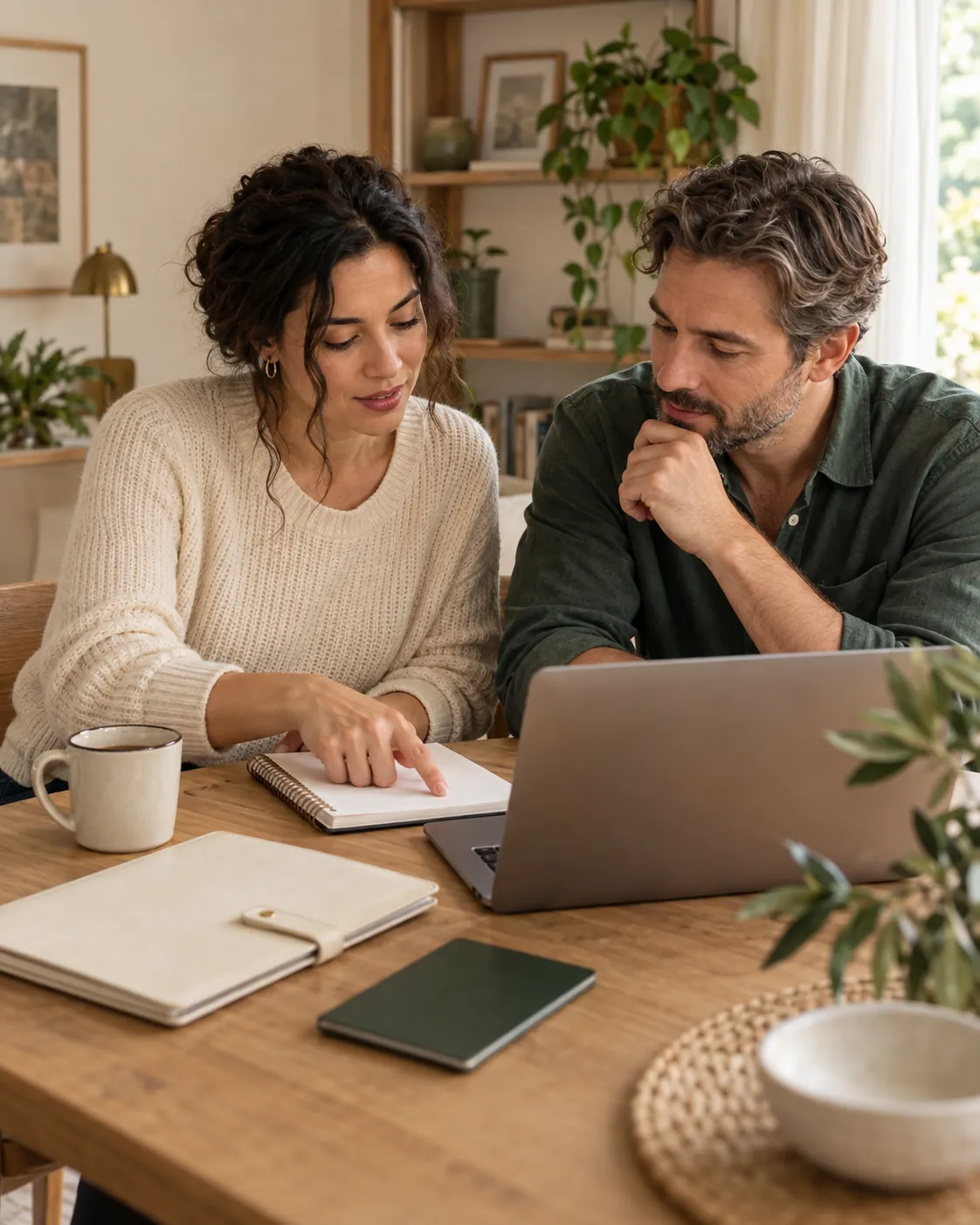 A couple planning a treatment trip to Istanbul at home
